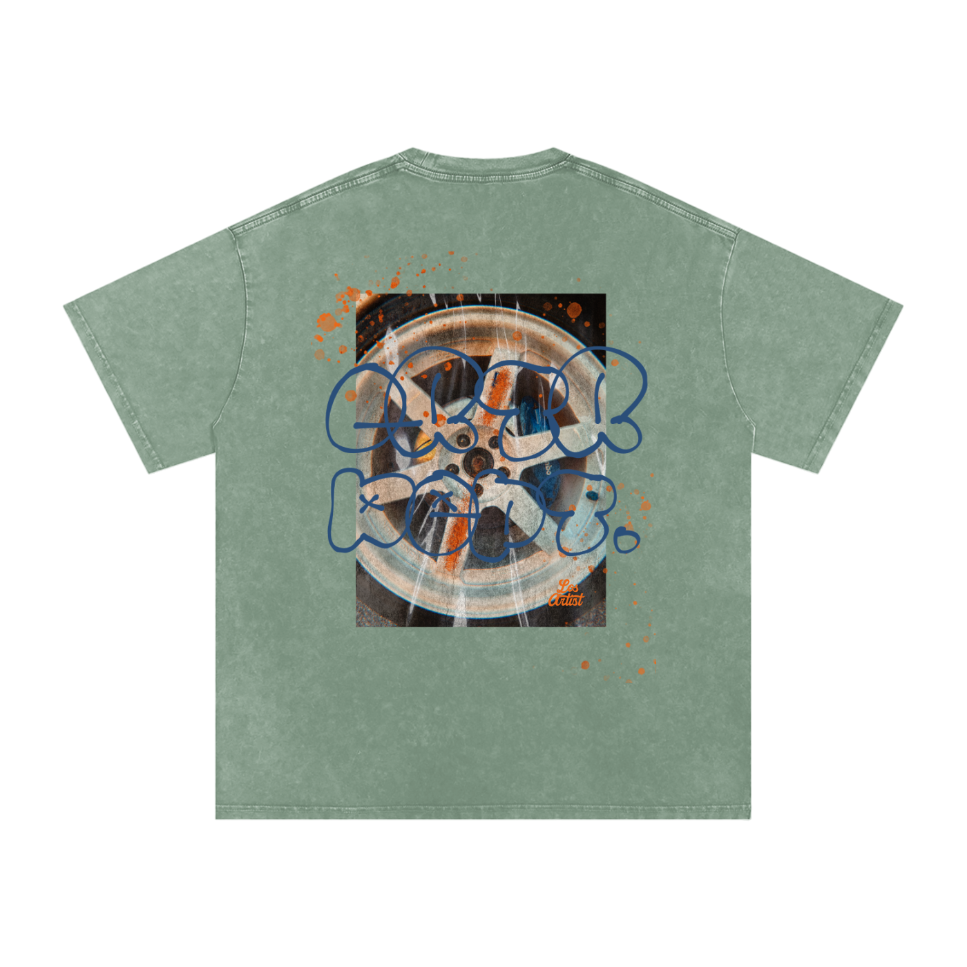The Wrapped Up Snow Washed Oversized Cotton T-Shirt