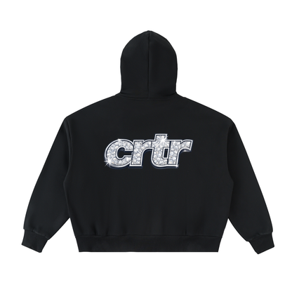 The Diamond Full-Zip Boxy Hoodie