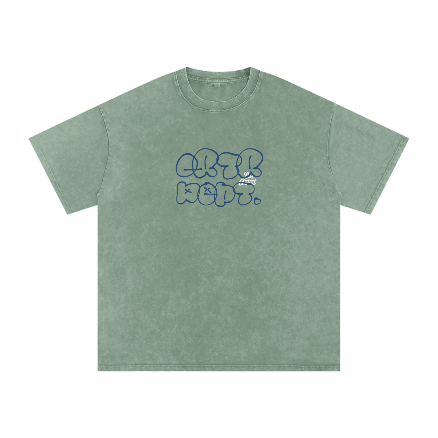 The Wrapped Up Snow Washed Oversized Cotton T-Shirt