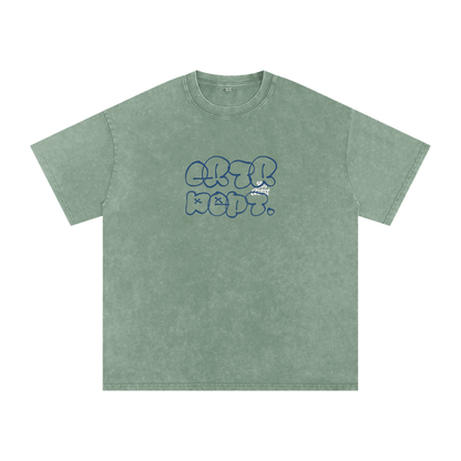 The Wrapped Up Snow Washed Oversized Cotton T-Shirt