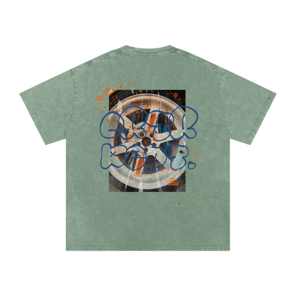 The Wrapped Up Snow Washed Oversized Cotton T-Shirt