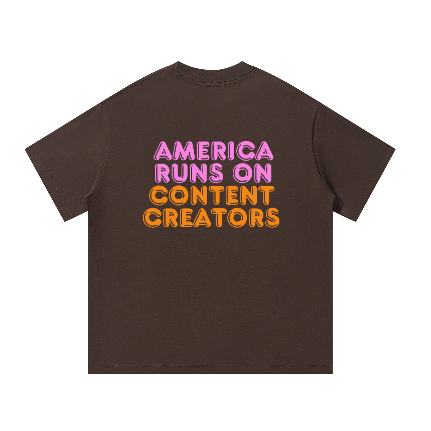 America runs on Content CRTRS oversized t-shirt