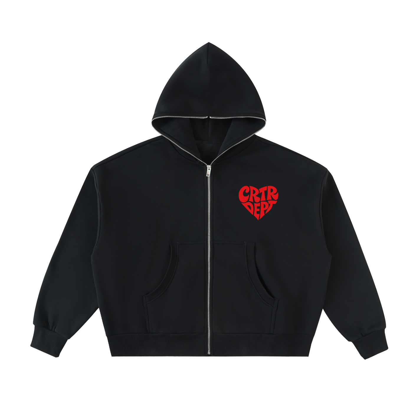 CRTR LOVE Full-Zip Boxy Hoodie
