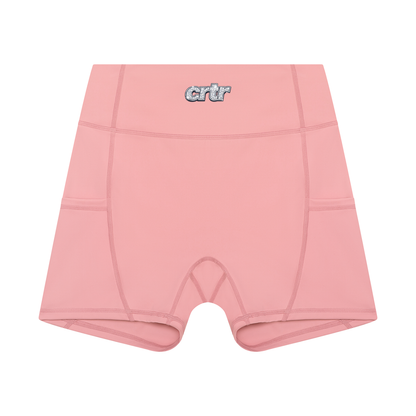 The Diamond Series High Rise Pocket Yoga Shorts